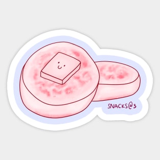 Crumpets in PINK Sticker